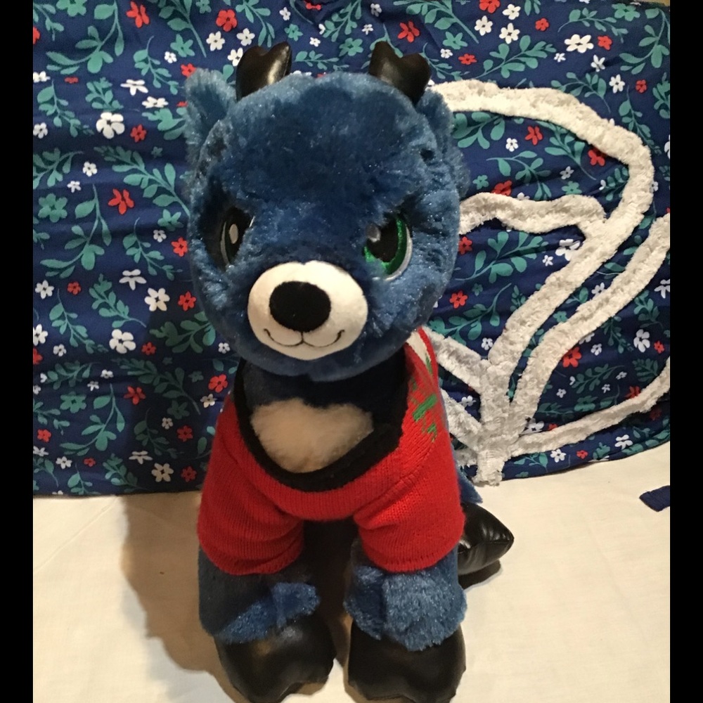 Children’s Build A Bear  reindeer with sweater